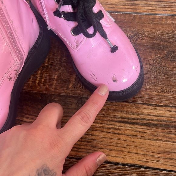 Steve Madden Toddler Combat Boots - Picture 7 of 8